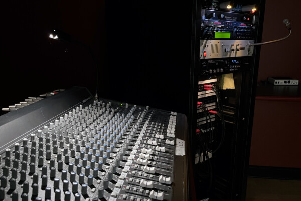 Video editing suite with equipment at M-PACT TV Palmer Massachusetts studio