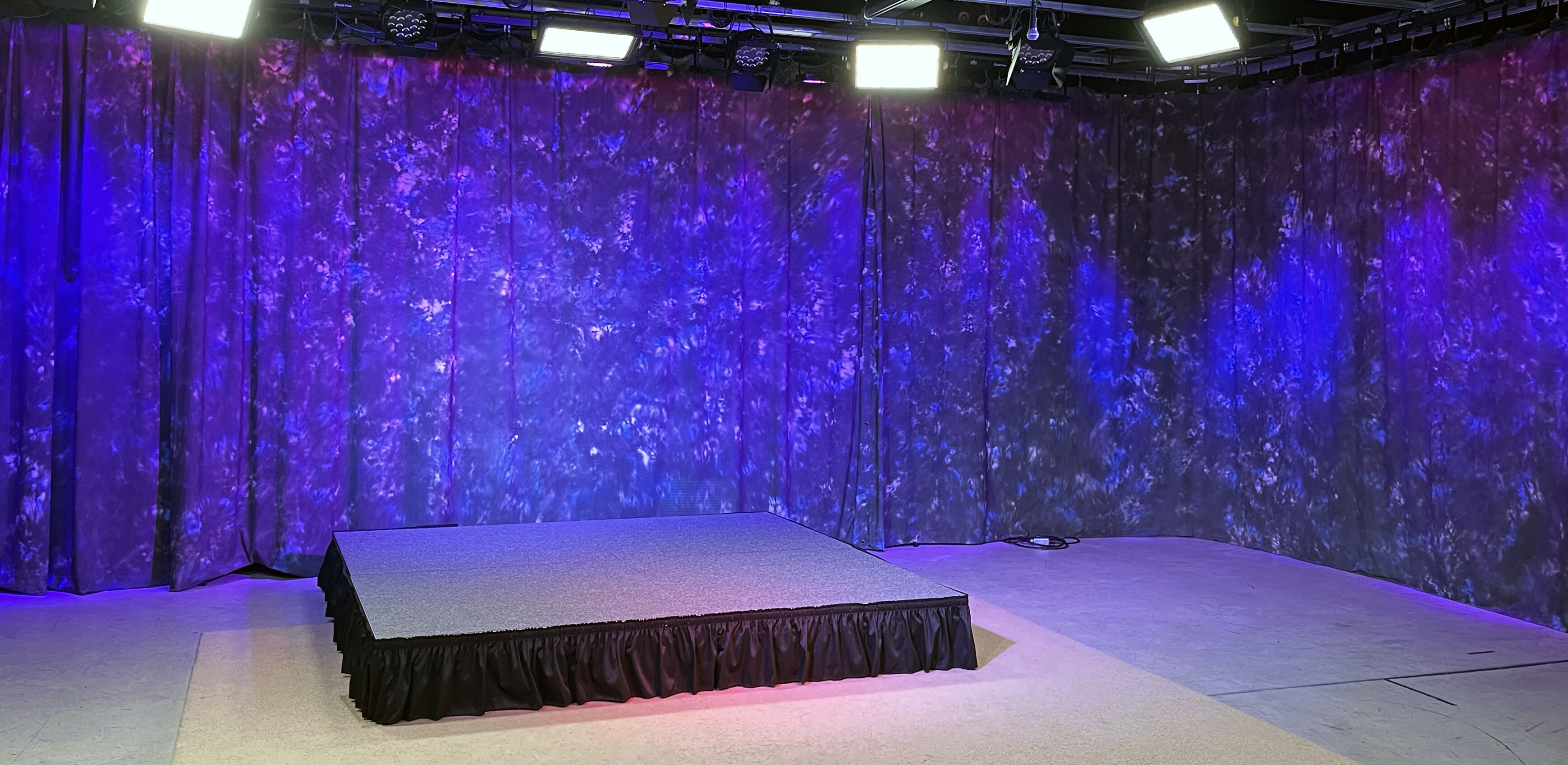 Production Studio with Stage at M-Pact TV Studio in Palmer, MA