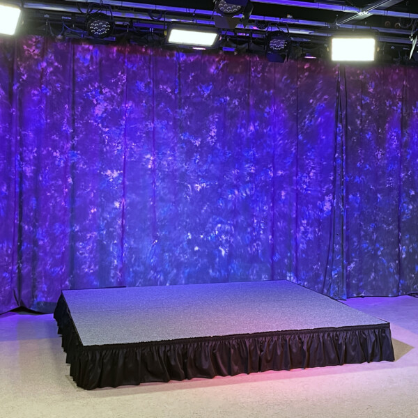 TV production studio for local shows at M-PACT TV, Palmer and Monson MA